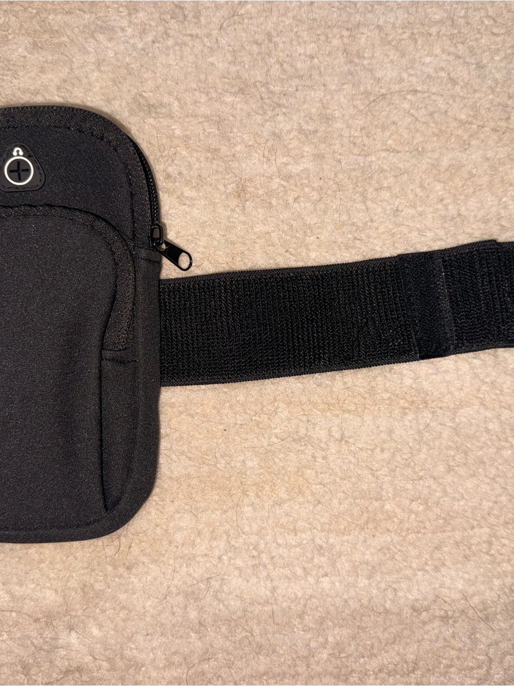 Black Neoprene arm Pouch with Headphone Port